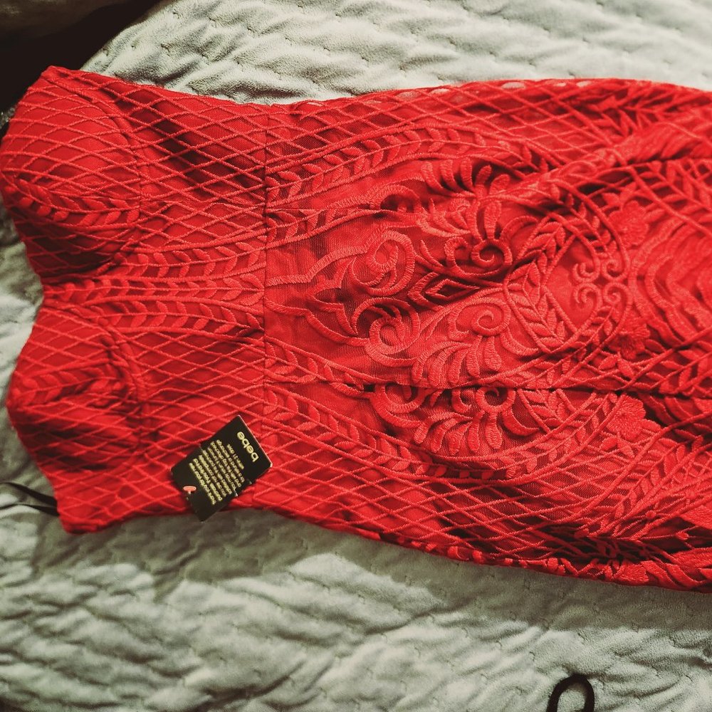 Bebe Hot Red Sexy Dress